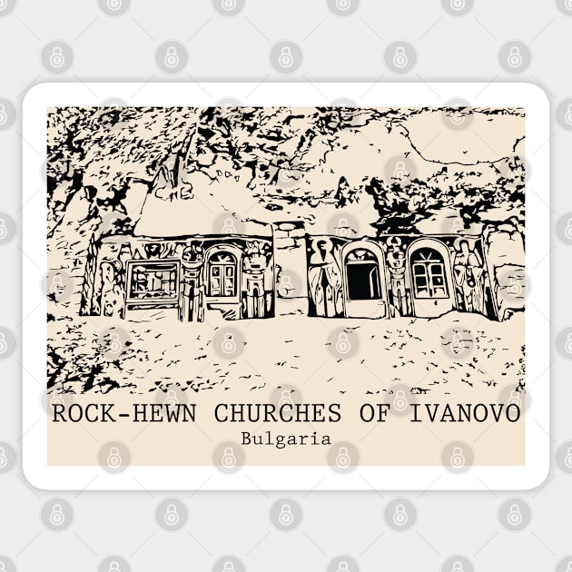 Rock-Hewn Churches of Ivanovo - Bulgaria Sticker by Lakeric